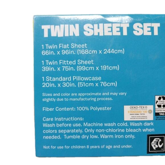 Fortnite Llama 3 Piece Microfiber Twin Bedding Sheet Set Pillowcase Kids Teens - Picture 7 of 8